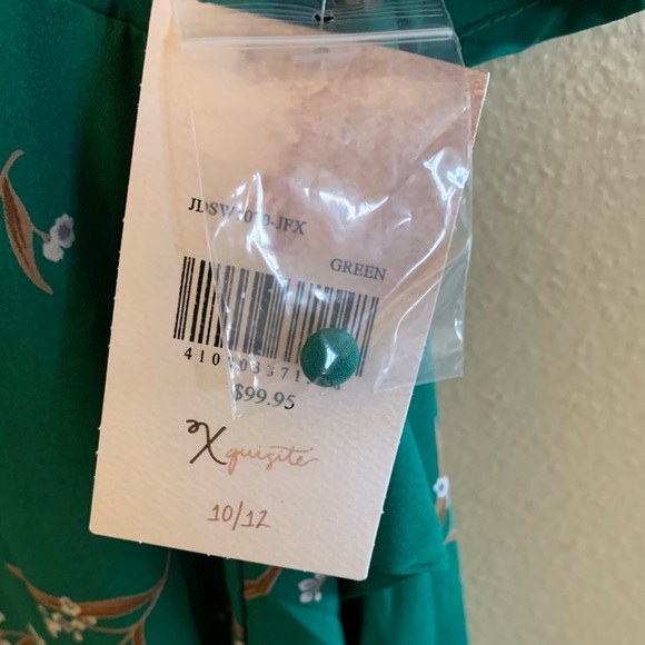 Green Floral Jumpsuit - Picture 7 of 7